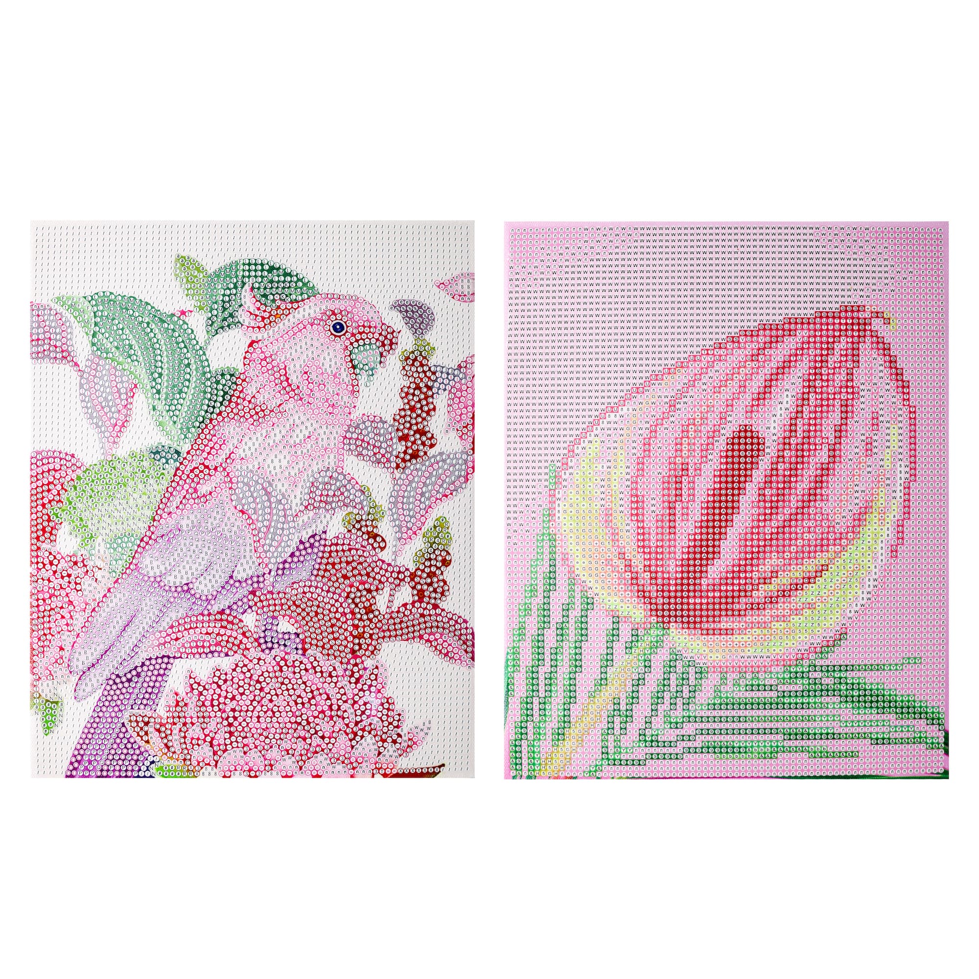 8" x 10" Pink Parrot Diamond Art Kit by Make Market®